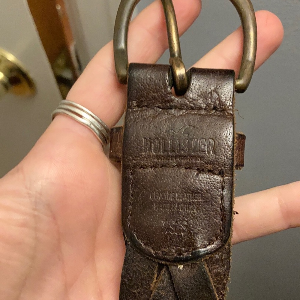 Hollister Woven Leather Belt